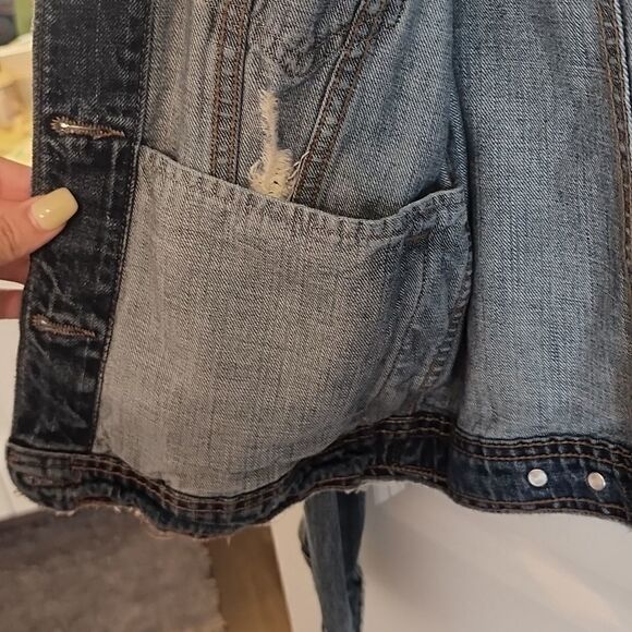 Distressed Jean Jacket  - Picture 3 of 6